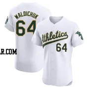 Ken Waldichuk Men's Oakland Athletics White Elite Home Jersey