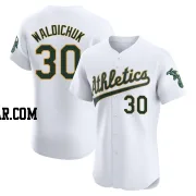 Ken Waldichuk Men's Oakland Athletics White Elite Home Jersey