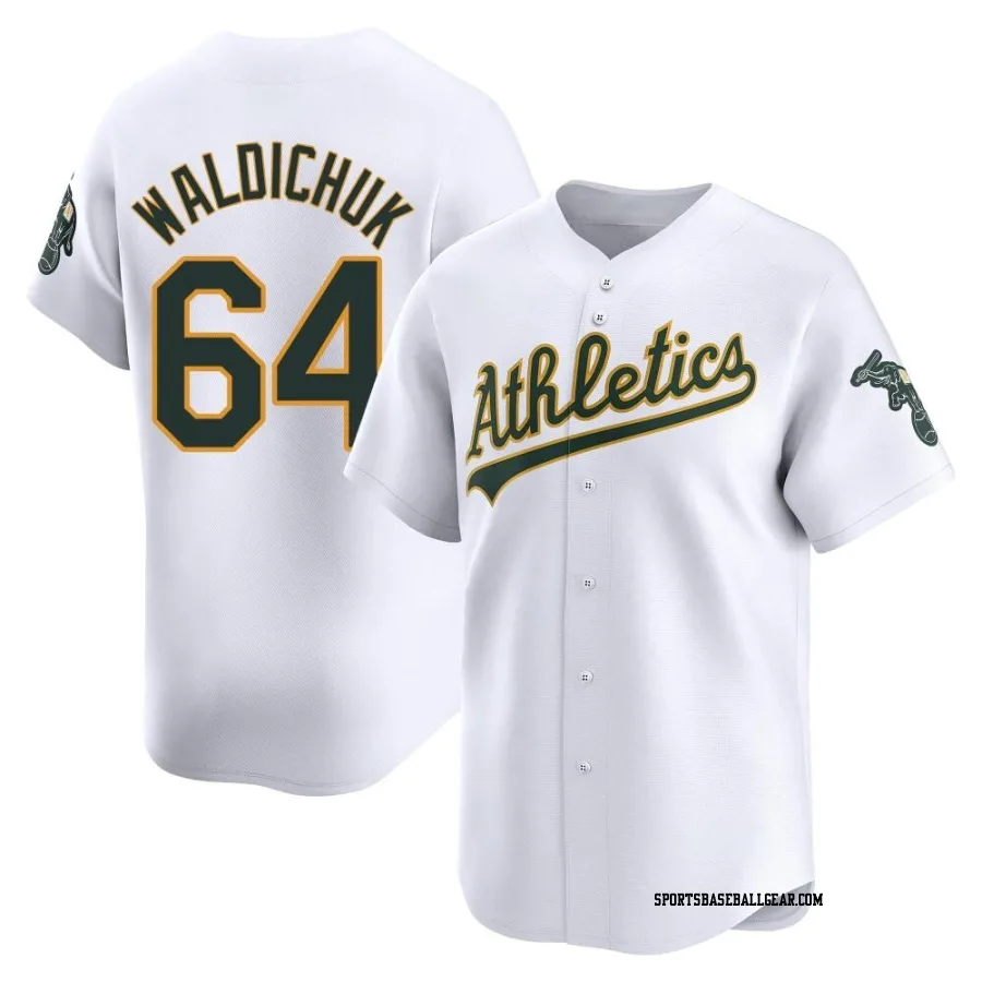 Ken Waldichuk Men's Oakland Athletics White Limited Home Jersey