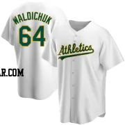 Ken Waldichuk Men's Oakland Athletics White Replica Home Jersey