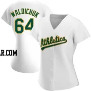 Ken Waldichuk Women's Oakland Athletics White Authentic Home Jersey