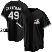 Kendall Graveman Men's Chicago White Sox Black Replica Spring Training Jersey