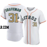 Kendall Graveman Men's Houston Astros Gold Authentic White 2023 Collection Jersey