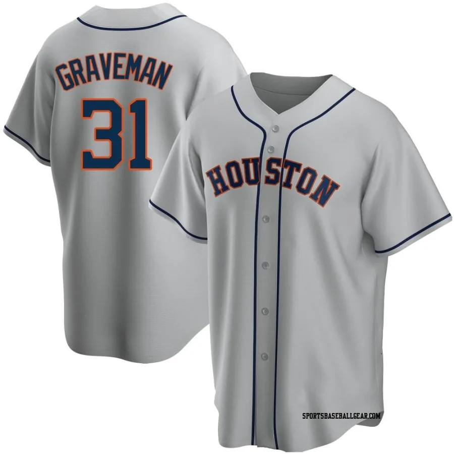 Kendall Graveman Men's Houston Astros Gray Replica Road Jersey