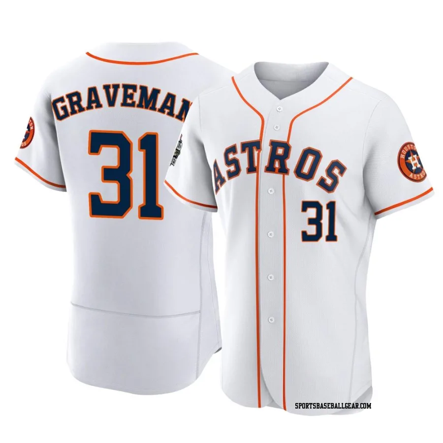 Kendall Graveman Men's Houston Astros White Authentic 2022 World Series Home Jersey