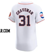 Kendall Graveman Men's Houston Astros White Elite Home Patch Jersey