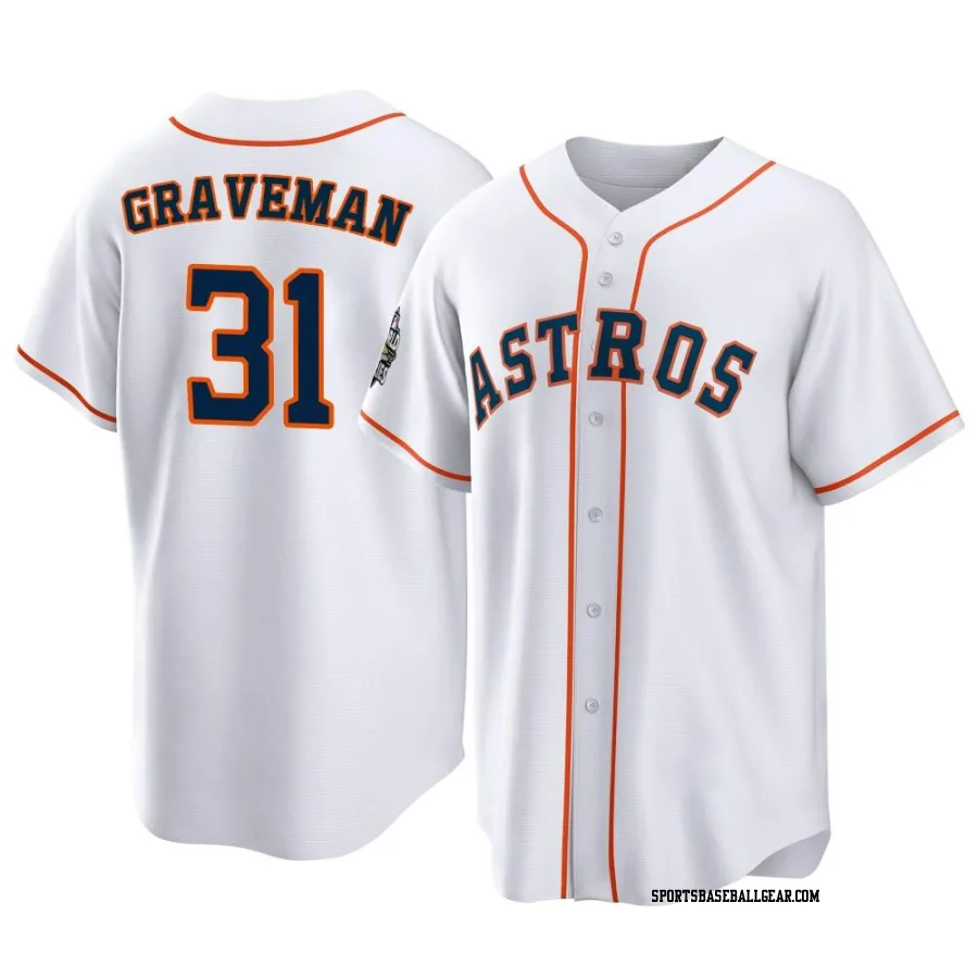 Kendall Graveman Men's Houston Astros White Replica 2022 World Series Home Jersey