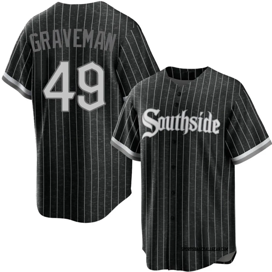 Kendall Graveman Youth Chicago White Sox Black Replica 2021 City Connect Jersey