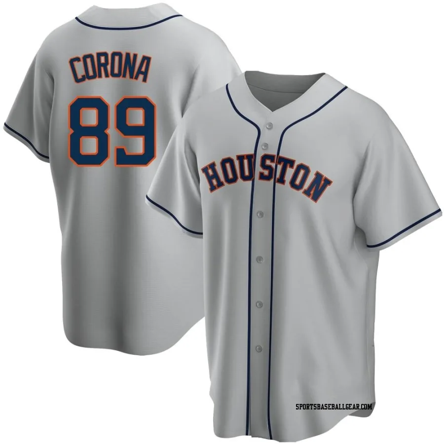 Kenedy Corona Men's Houston Astros Gray Replica Road Jersey