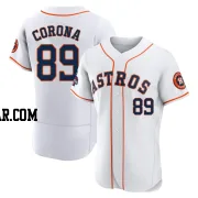 Kenedy Corona Men's Houston Astros White Authentic 2022 World Series Champions Home Jersey