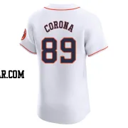 Kenedy Corona Men's Houston Astros White Elite Home Jersey