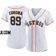 Kenedy Corona Women's Houston Astros White Authentic 2022 World Series Home Jersey