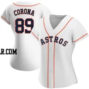 Kenedy Corona Women's Houston Astros White Replica Home Jersey