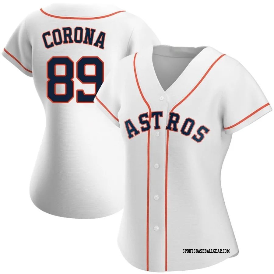 Kenedy Corona Women's Houston Astros White Replica Home Jersey