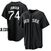 Kenley Jansen Men's Boston Red Sox Black/White Replica Jersey