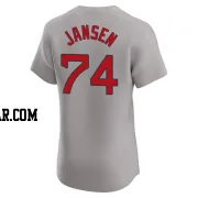 Kenley Jansen Men's Boston Red Sox Gray Elite Road Jersey