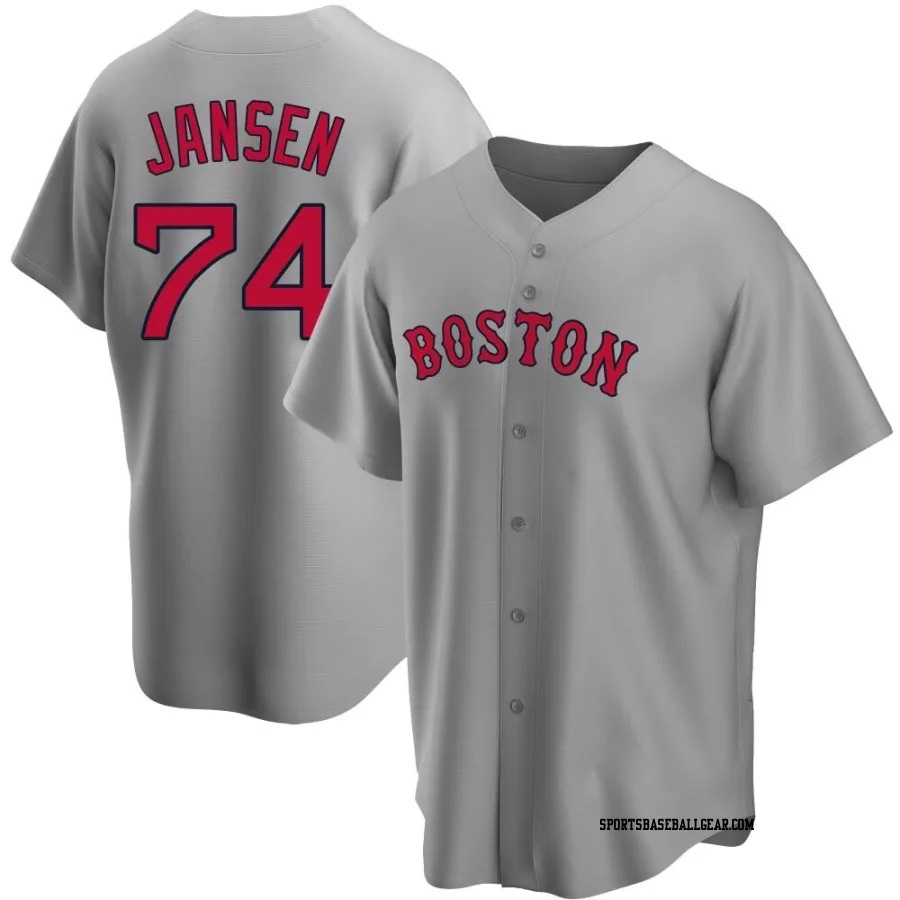 Kenley Jansen Men's Boston Red Sox Gray Replica Road Jersey