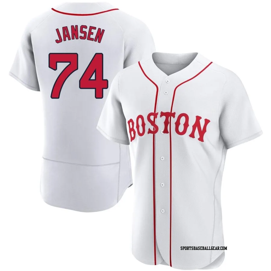 Kenley Jansen Men's Boston Red Sox White Authentic 2021 Patriots' Day Jersey