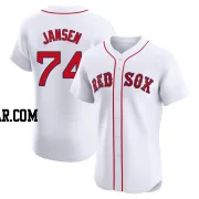 Kenley Jansen Men's Boston Red Sox White Elite Home Patch Jersey