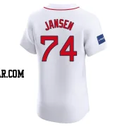 Kenley Jansen Men's Boston Red Sox White Elite Home Patch Jersey