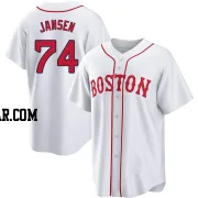 Kenley Jansen Men's Boston Red Sox White Replica 2021 Patriots' Day Jersey