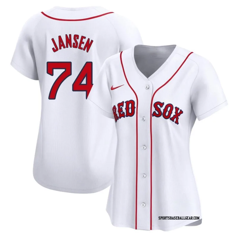 Kenley Jansen Women's Boston Red Sox White Limited Home Jersey