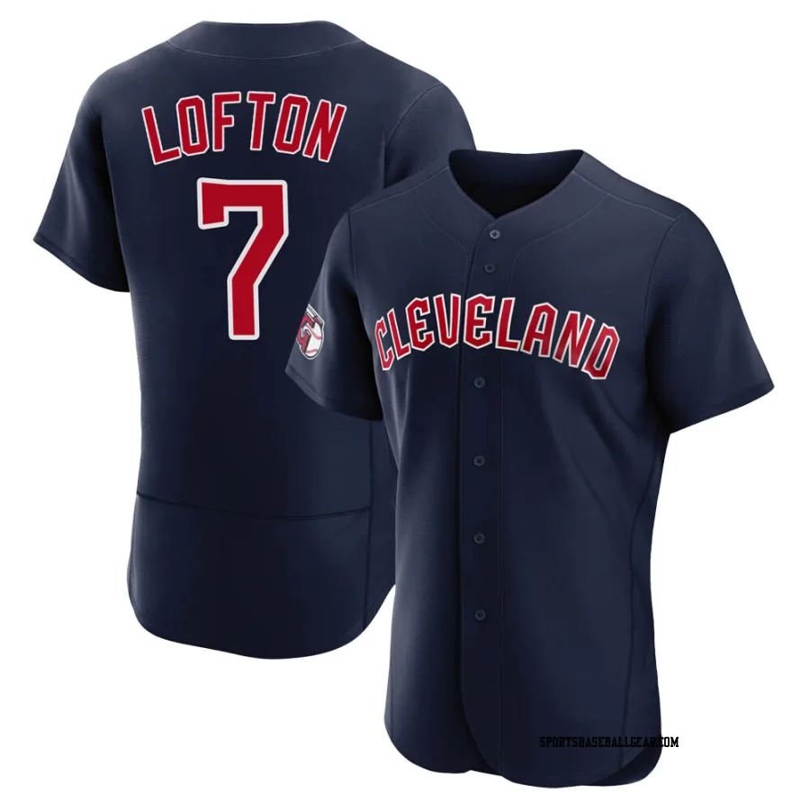 Kenny Lofton Men's Cleveland Guardians Navy Authentic Alternate Jersey