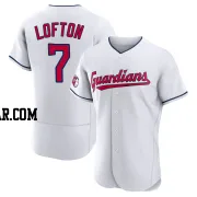 Kenny Lofton Men's Cleveland Guardians White Authentic Home Jersey