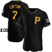 Kenny Lofton Men's Pittsburgh Pirates Black Authentic Alternate Jersey