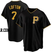 Kenny Lofton Men's Pittsburgh Pirates Black Replica Alternate Jersey