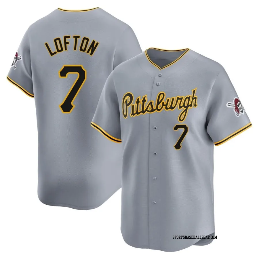 Kenny Lofton Men's Pittsburgh Pirates Gray Limited Away Jersey