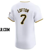 Kenny Lofton Men's Pittsburgh Pirates White Elite Home Jersey