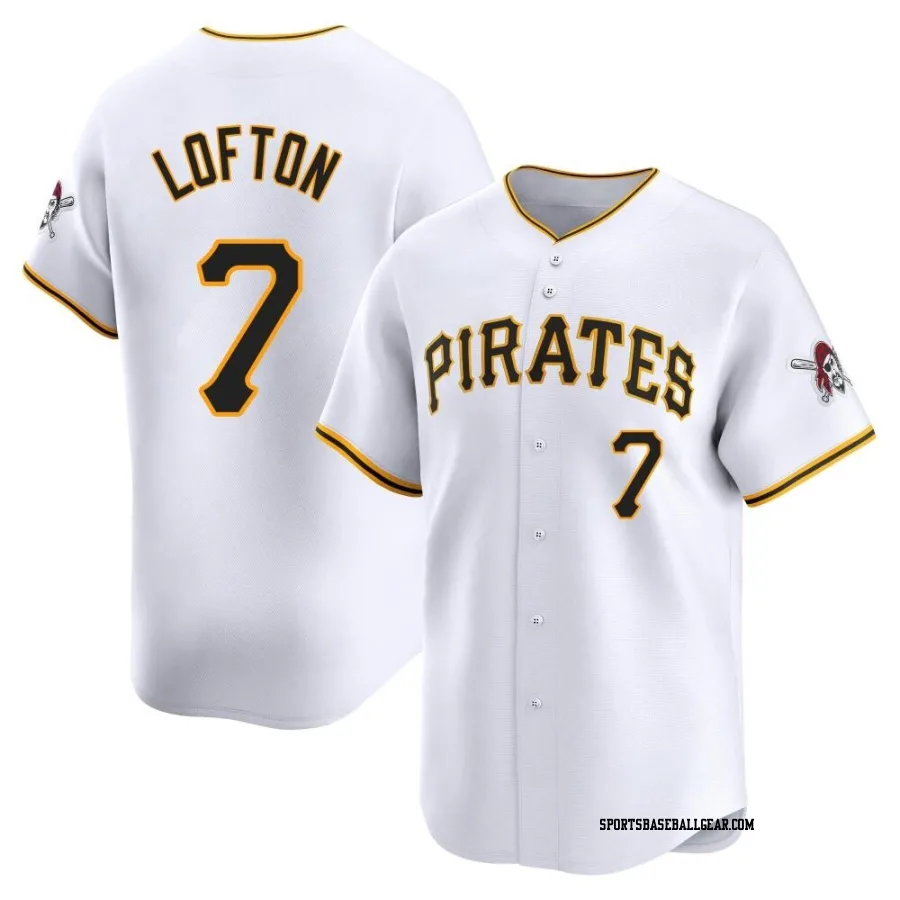 Kenny Lofton Men's Pittsburgh Pirates White Limited Home Jersey