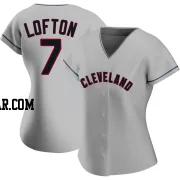 Kenny Lofton Women's Cleveland Guardians Gray Authentic Road Jersey