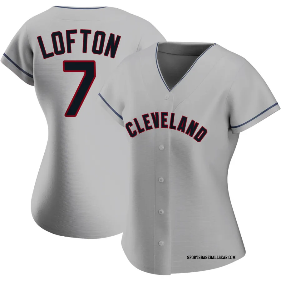 Kenny Lofton Women's Cleveland Guardians Gray Authentic Road Jersey