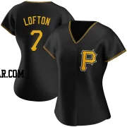 Kenny Lofton Women's Pittsburgh Pirates Black Replica Alternate Jersey