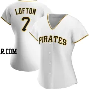 Kenny Lofton Women's Pittsburgh Pirates White Replica Home Jersey