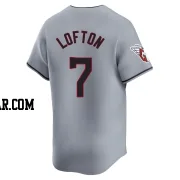 Kenny Lofton Youth Cleveland Guardians Gray Limited Road Jersey