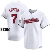 Kenny Lofton Youth Cleveland Guardians White Limited Home Jersey