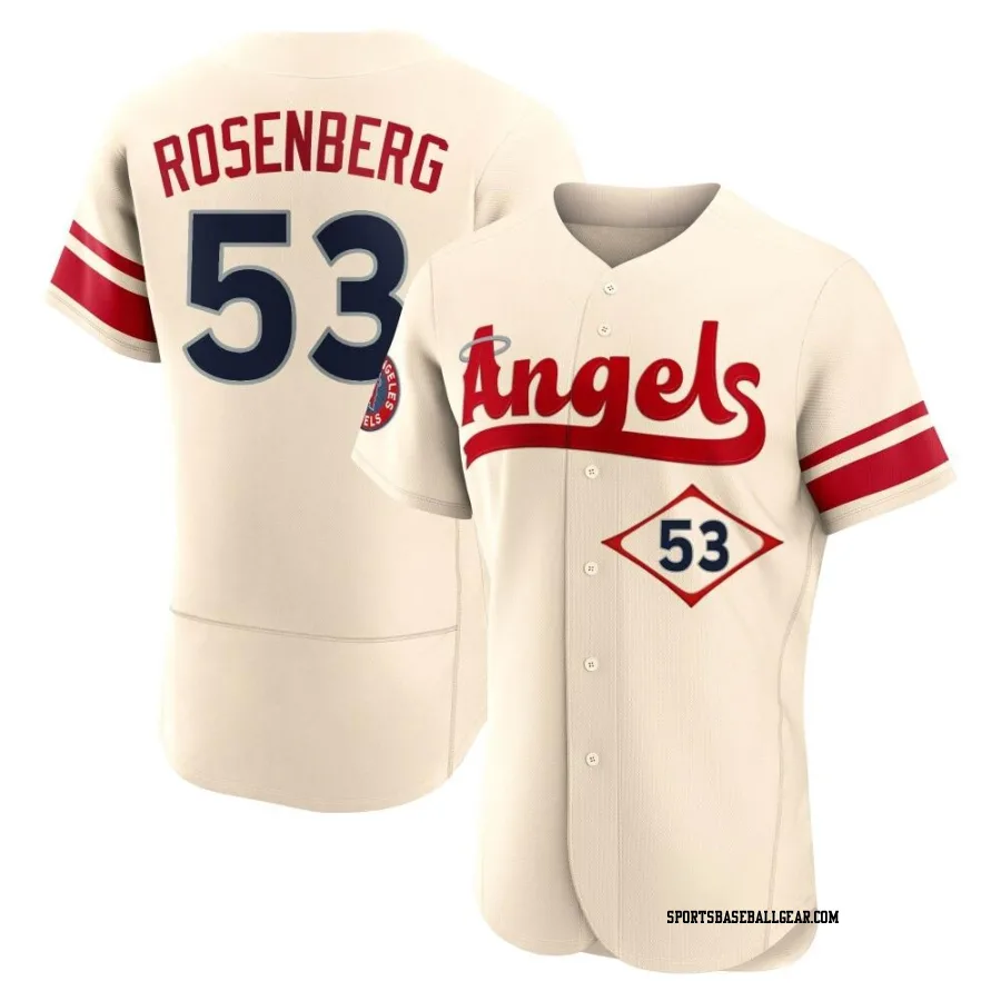 Kenny Rosenberg Men's Los Angeles Angels Cream Authentic 2022 City Connect Jersey