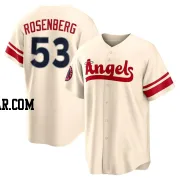 Kenny Rosenberg Men's Los Angeles Angels Cream Replica 2022 City Connect Jersey