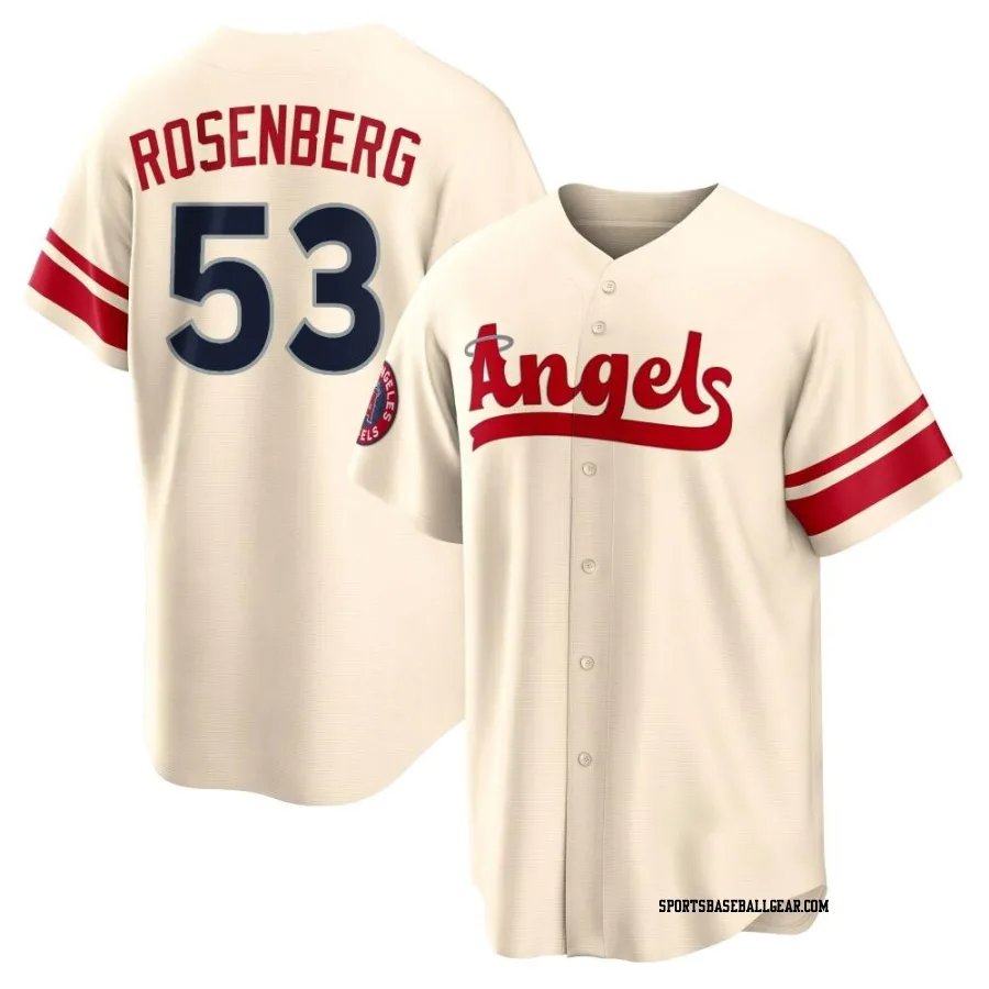 Kenny Rosenberg Men's Los Angeles Angels Cream Replica 2022 City Connect Jersey