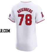 Kenny Rosenberg Men's Los Angeles Angels White Elite Home Patch Jersey