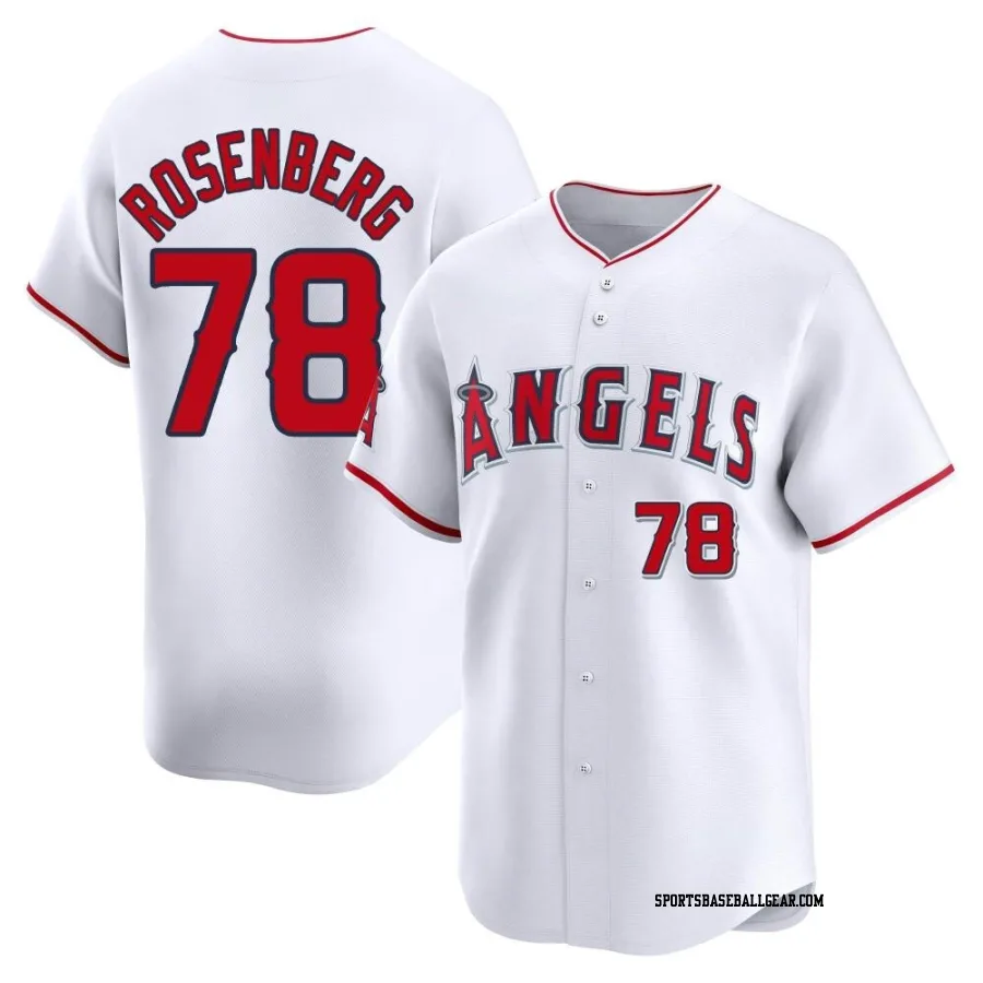 Kenny Rosenberg Men's Los Angeles Angels White Limited Home Jersey