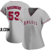 Kenny Rosenberg Women's Los Angeles Angels Authentic Silver Road Jersey