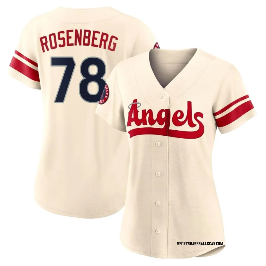 Kenny Rosenberg Women's Los Angeles Angels Cream Authentic 2022 City Connect Jersey