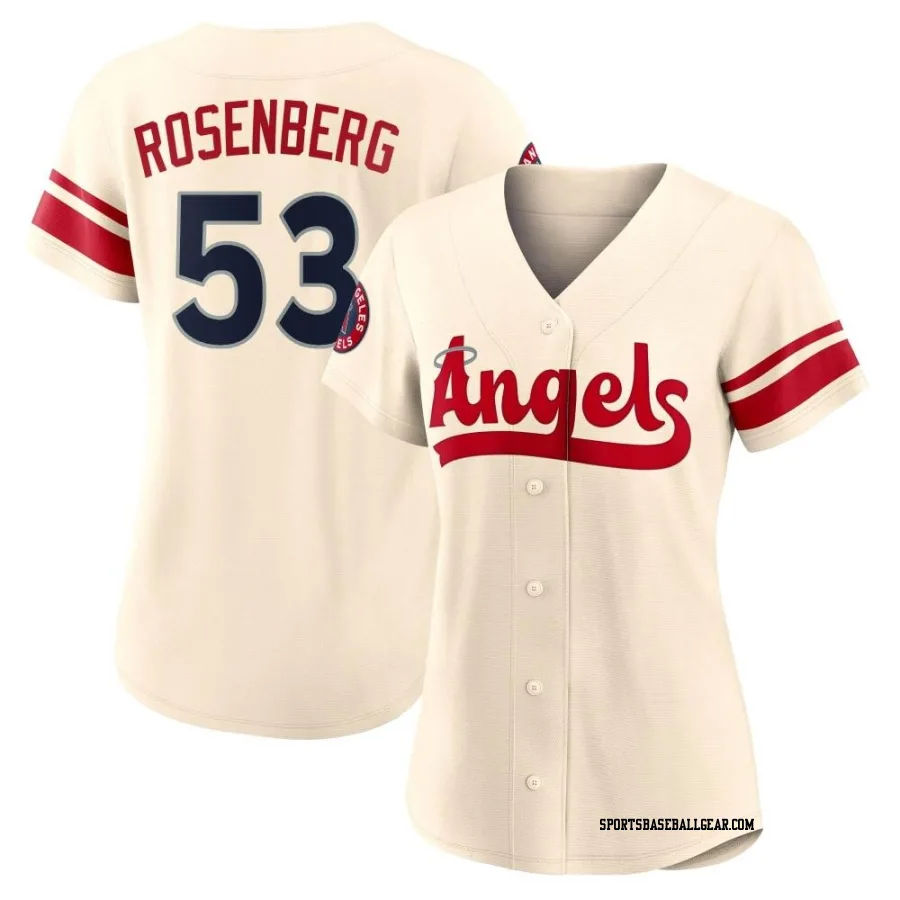 Kenny Rosenberg Women's Los Angeles Angels Cream Authentic 2022 City Connect Jersey