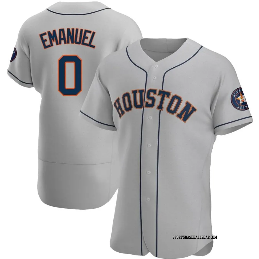 Kent Emanuel Men's Houston Astros Gray Authentic Road Jersey