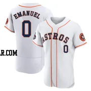 Kent Emanuel Men's Houston Astros White Authentic 2022 World Series Champions Home Jersey