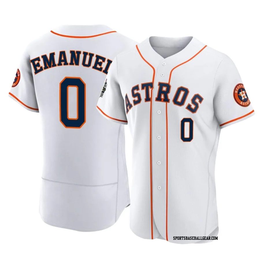 Kent Emanuel Men's Houston Astros White Authentic 2022 World Series Home Jersey